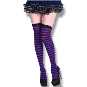 ROMWE Over The Knee Striped Socks